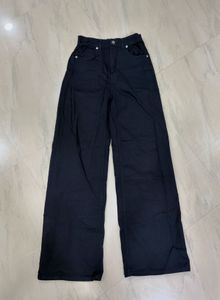 H&M Black Wide-Leg Pants
