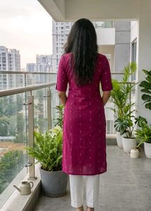 Elegant Maroon Kurta(LIMITED OFFER)