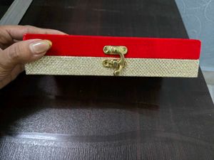 Designer Red &amp; Gold Clutch/Box