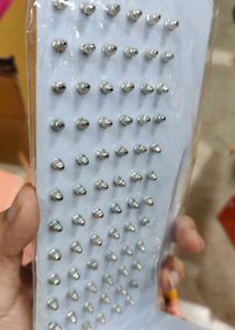 36 Pairs Of Oxidised Silver Tops For Women