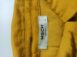 Mustard Yellow Button-Up Shirt Fised aprice