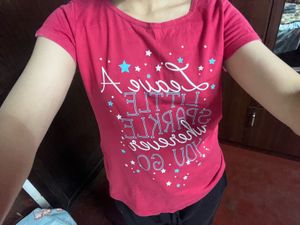 Men's Black Polo T-Shirt and pink tshirt