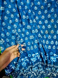 Boho Elephant Print Maxi Skirt