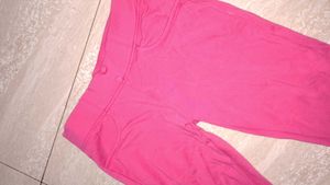 Vibrant Pink Cotton Leggings