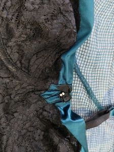Lace Bra with Satin Straps