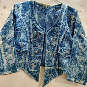 🧿Denim Short Jacket - Only ₹250l! + Free Gift🛍️