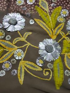 beautiful brown saree