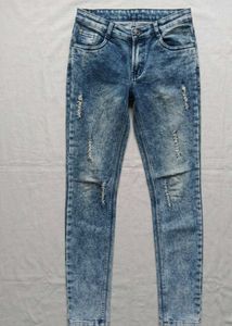 Distressed Acid Wash Jeans