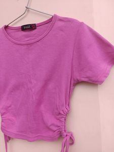 Pink korean side string top (UNUSED)