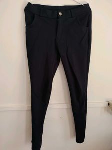 Navy Blue Slim Fit Pants