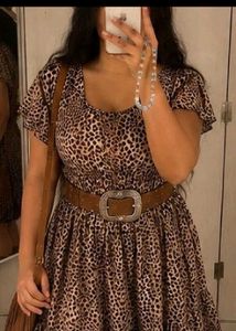 Leopard Print Mini Dress