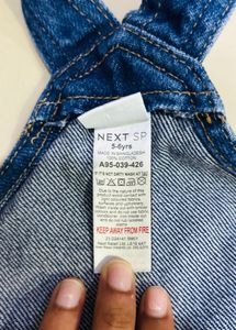 Cute Denim Overalls Dress