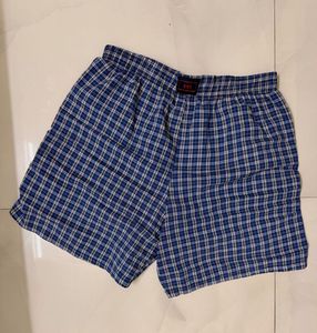 Men's Blue Plaid Boxers