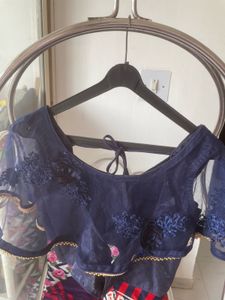 Elegant Navy Blue Blouse