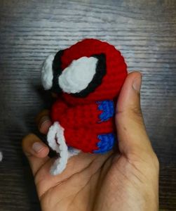 Crochet Spiderman Charm/Car hanging