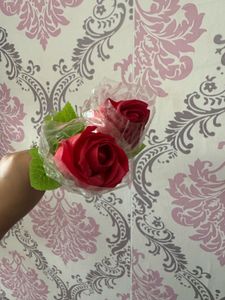 Artificial Red Roses (Set of 2)