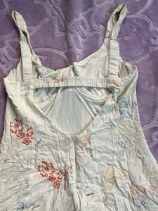 Floral white Mini Dress