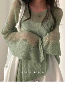 Light Green Knit Pullover