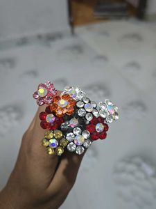 Sparkling Flower Rhinestone hair accessory Set