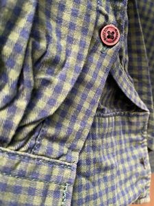 Green Checkered Button-Up Shirt