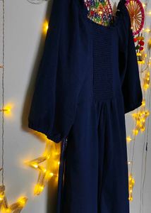 Elegant Navy Blue off shoulder jumpsuit