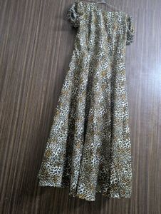 Leopard Print Midi Dress