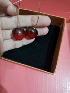 cute cherry 🍒 dangler earrings