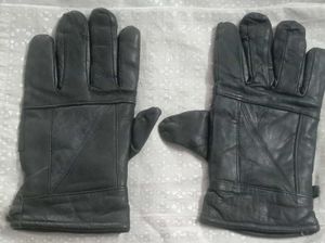 Black Leather Gloves
