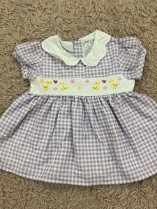 Cute Lavender Gingham Dress