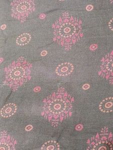 Stylish Grey Kurta with orange Print