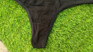 Comfortable Black Thong Underwear