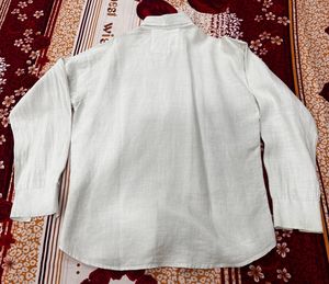 Men's White Long Sleeve Shirt