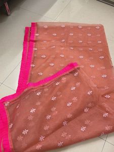Pink Embroidered Lehenga Skirt