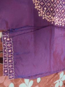 Elegant Purple Embroidered Kurta Set