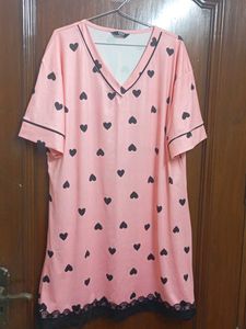 Cute Pink Heart Nightgown