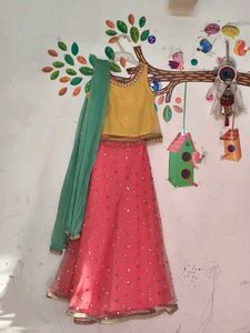Girls' Lehenga Choli Dupatta with Freebies
