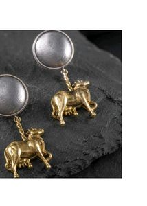 Unique cow  Design Dangle Earrings