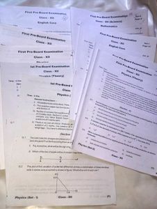 Class XII Pre-Board Exam Papers
