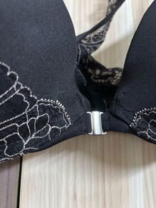 Black Lace Trim Push-Up Bra