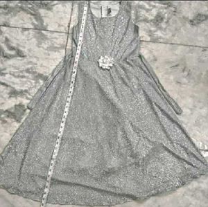 Sparkling Silver Party Gown