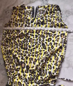 Long Leopard Print Sleeveless Jumpsuit