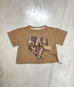 Brown crop top
