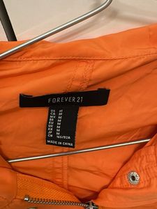 Bright Orange Hooded Jacket