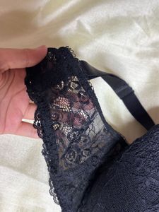 Elegant Black Lace Bra