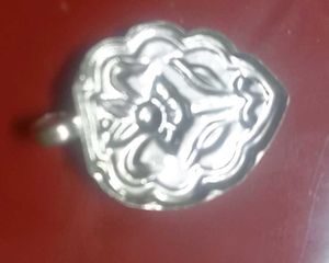 Antique Floral  pure silver Pendant