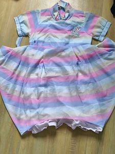 Pastel Striped Unicorn Dress