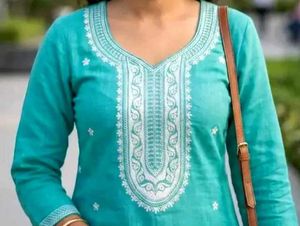 Radheykrishn embroidered kurti, trouser/pant &amp; dup