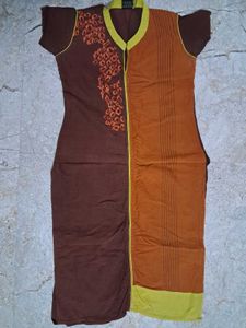 Stylish Brown & Orange Kurta