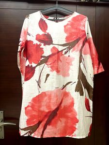 Floral Print Tunic Top…