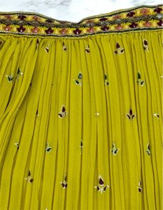 Crop top skirt set with dupatta for women